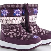 Детские зимние ботиночки, р.22-27.Дутики для девочек р.31-35