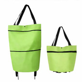 Тканинний візок 5л. для покупок сумка-візок з колесами складна сумка для продуктів Різні кольори