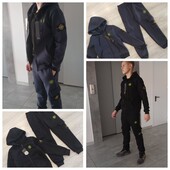 Дитячий спортивний теплий костюм фліс stone island 140-164 турція