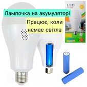 Лампочки на акумуляторі, 20Вт + 2 акумулятори